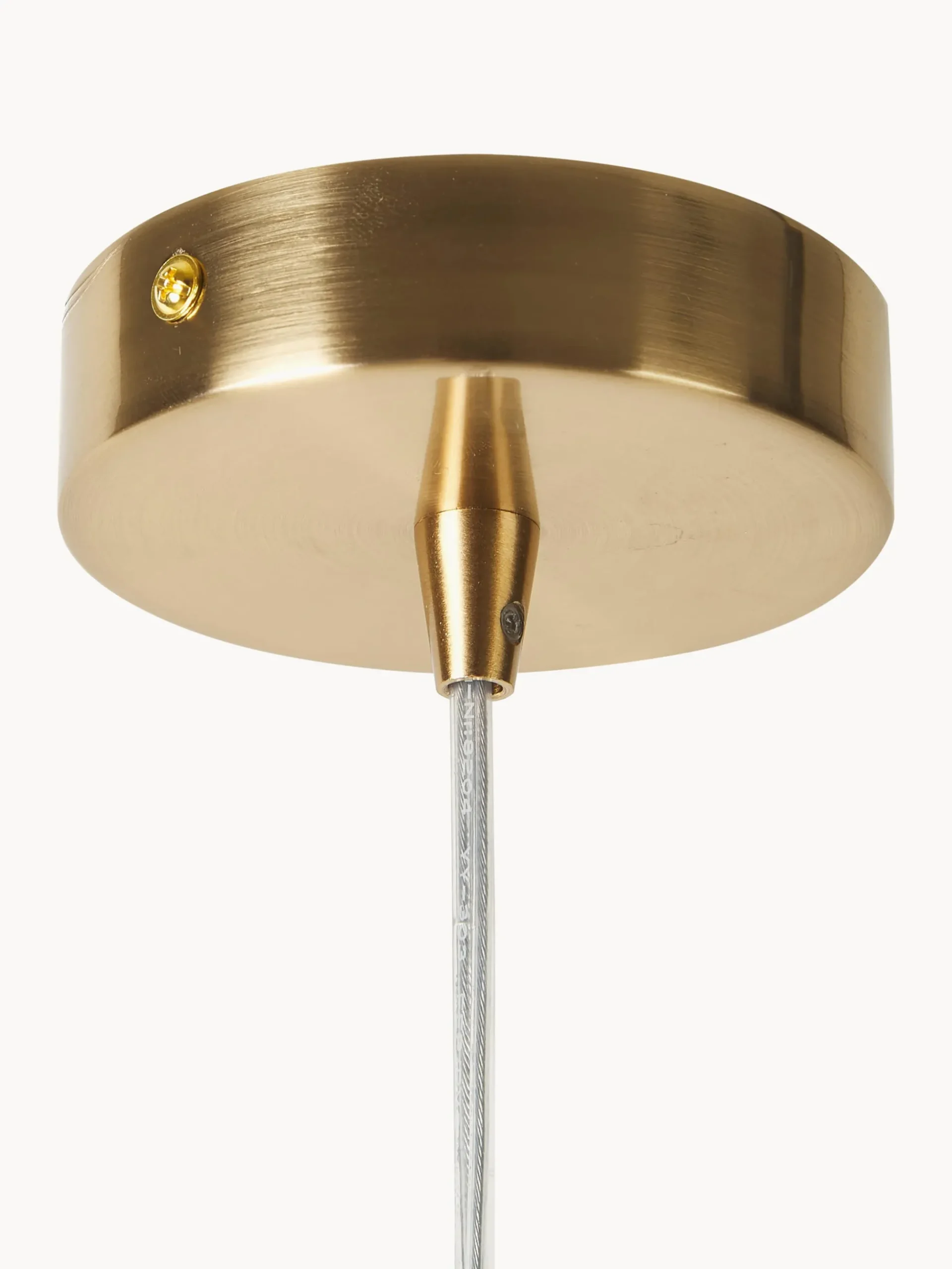 Lampada a sospensione piccola in vetro satinato Vario