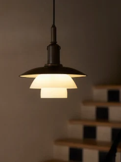 Lampada a sospensione piccola in vetro soffiato PH 3/3