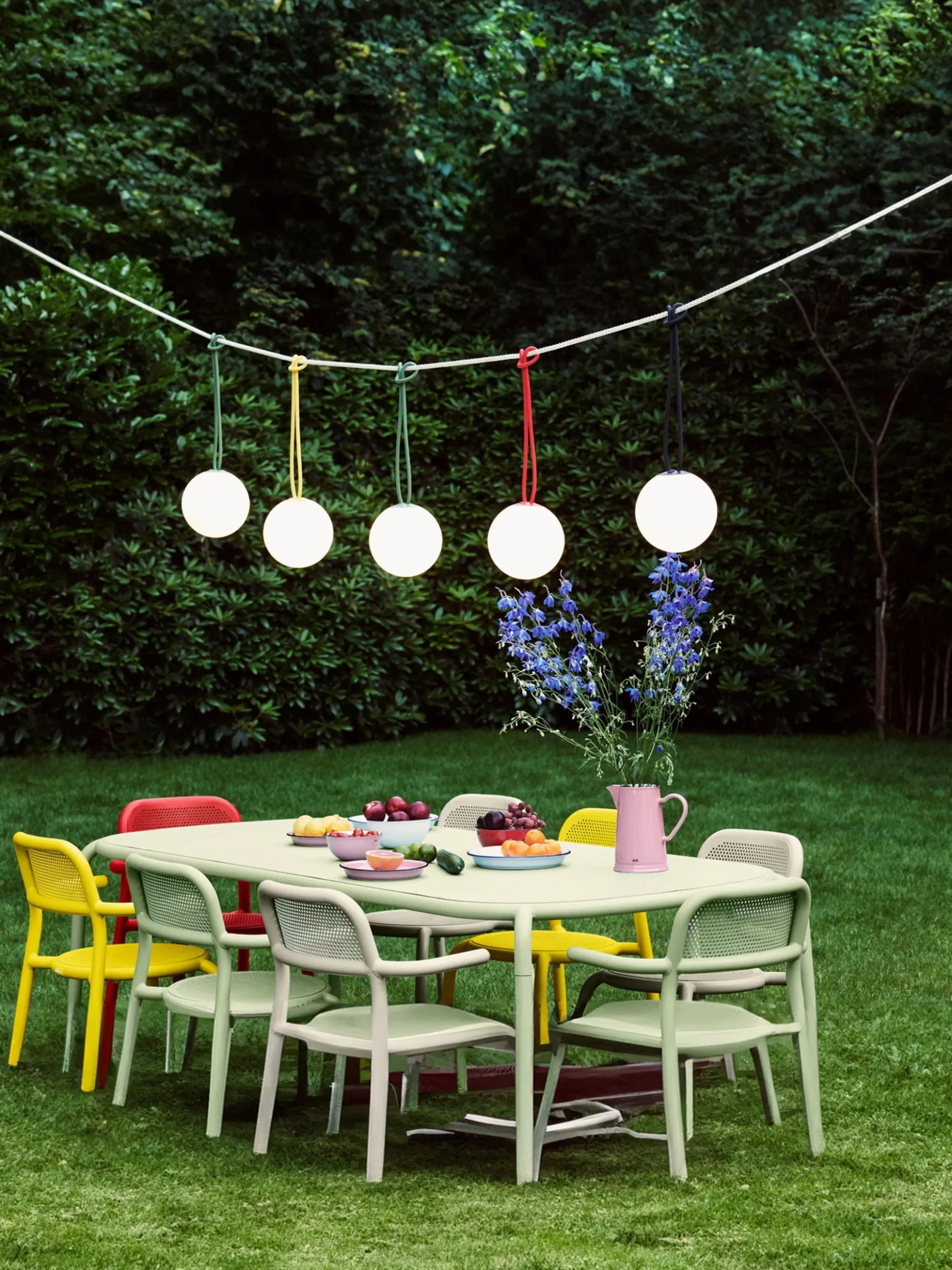 Lampada a sospensione portatile a LED da esterno Bolleke, con luce regolabile