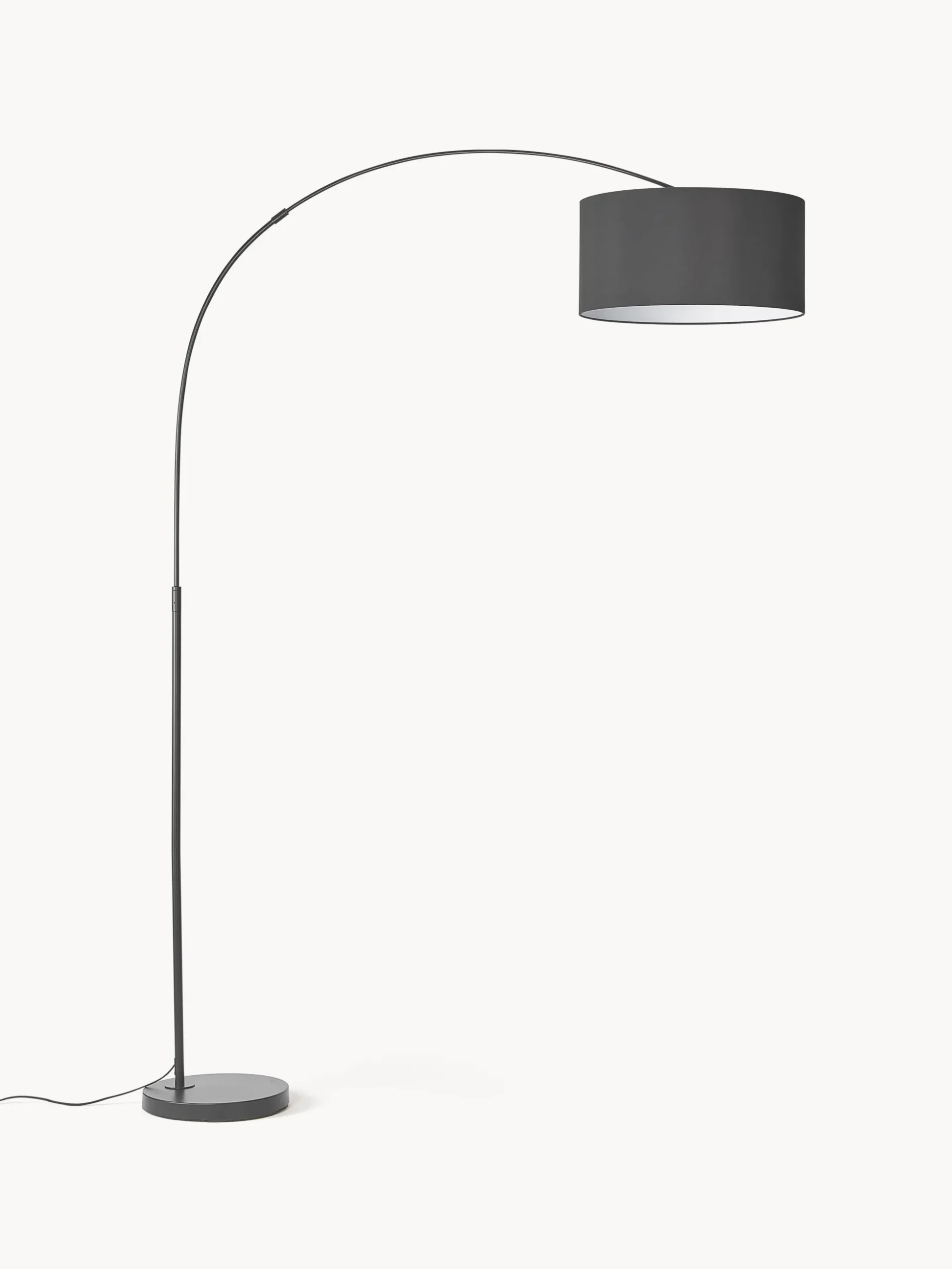 Lampada ad arco grande nera Niels