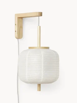 Lampada da parete di design in carta di riso Misaki