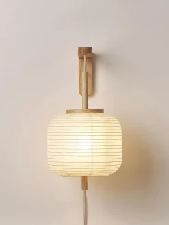 Lampada da parete di design in carta di riso Misaki