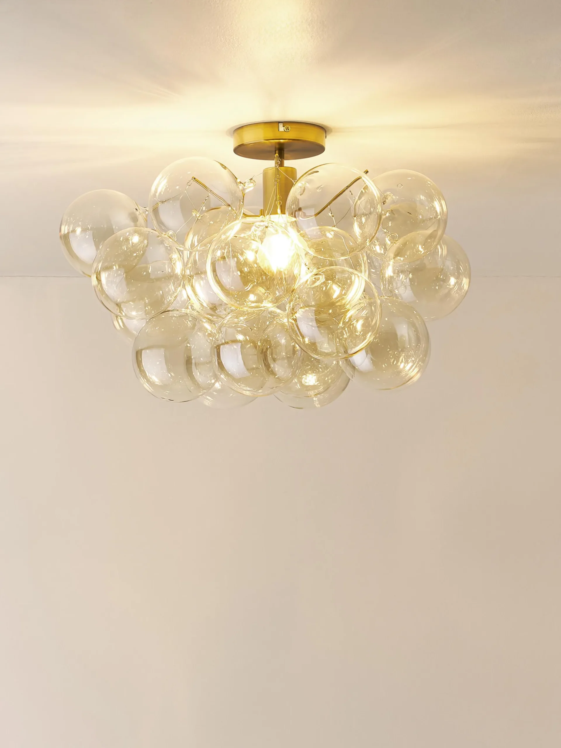 Lampada da soffito con sfere in vetro Bubbles