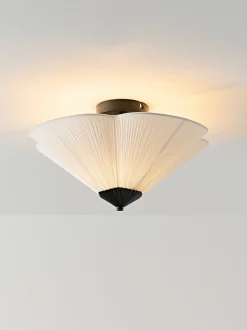 Lampada da soffitto con paralume rovesciato Leora