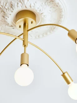 Lampada da soffitto grande in metallo Cygnus