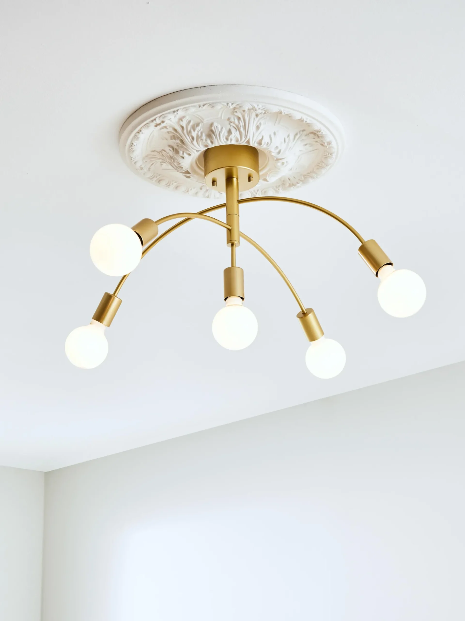 Lampada da soffitto grande in metallo Cygnus