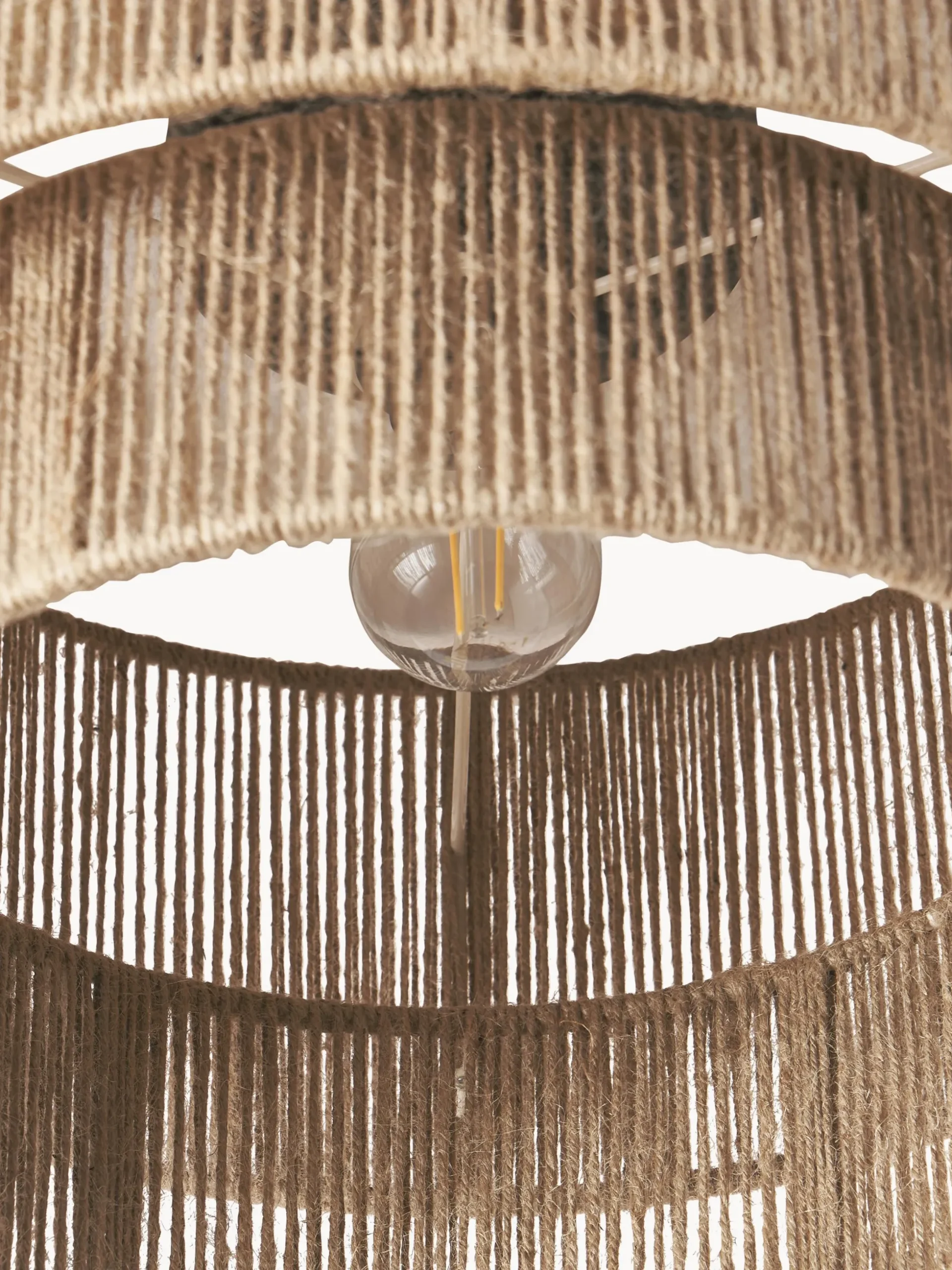 Lampada da soffitto in iuta Cecillia