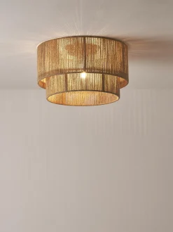 Lampada da soffitto in iuta Cecillia
