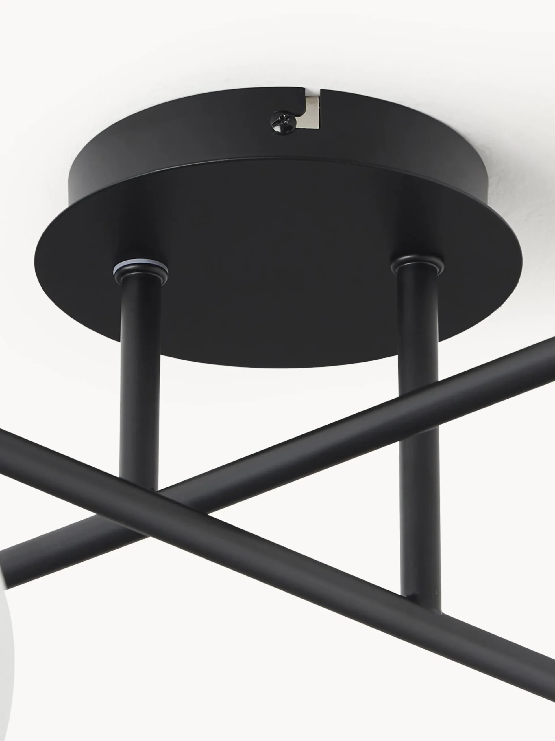Lampada da soffitto in vetro opale Atlanta