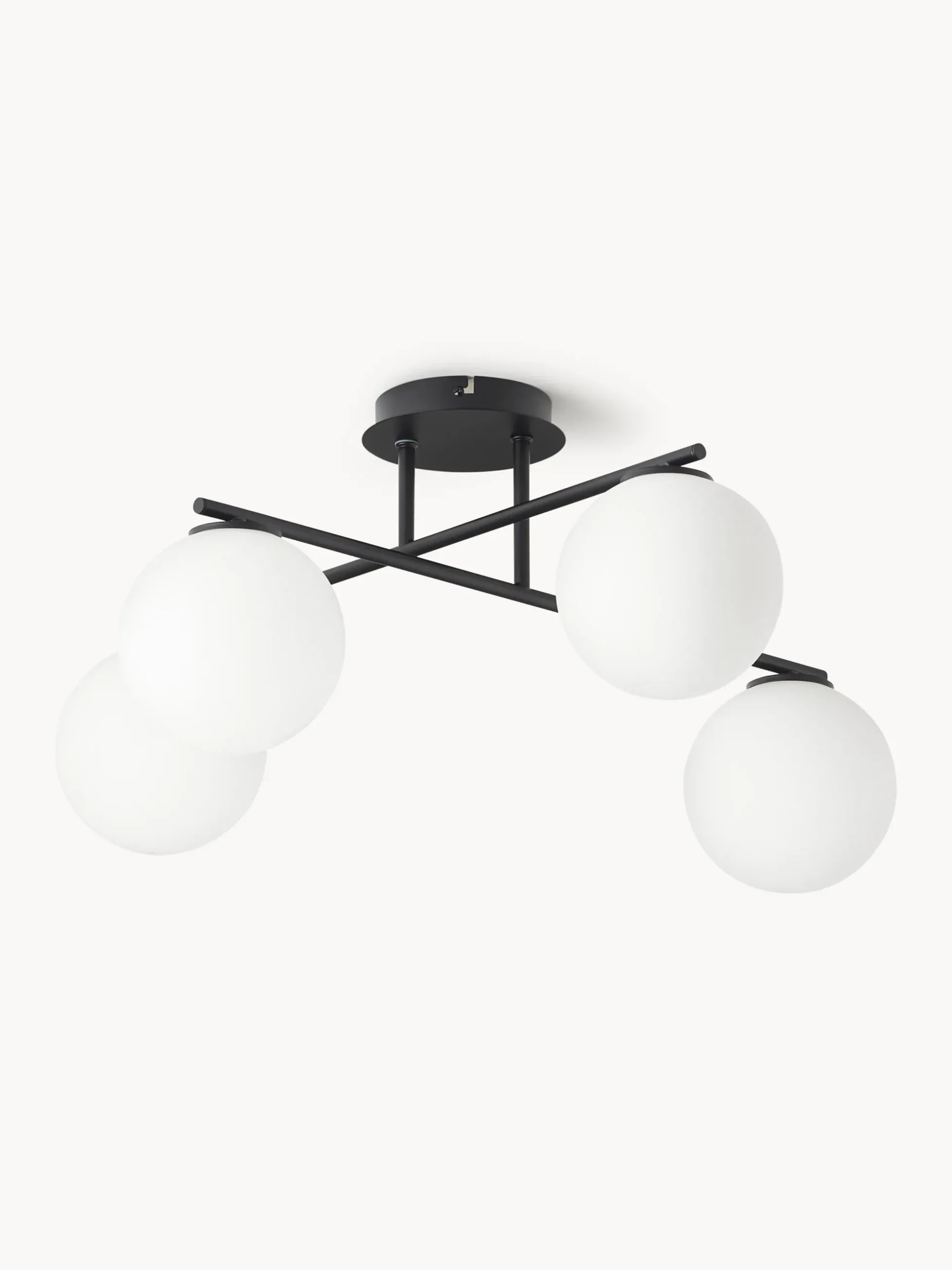 Lampada da soffitto in vetro opale Atlanta