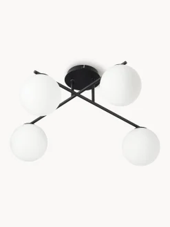 Lampada da soffitto in vetro opale Atlanta