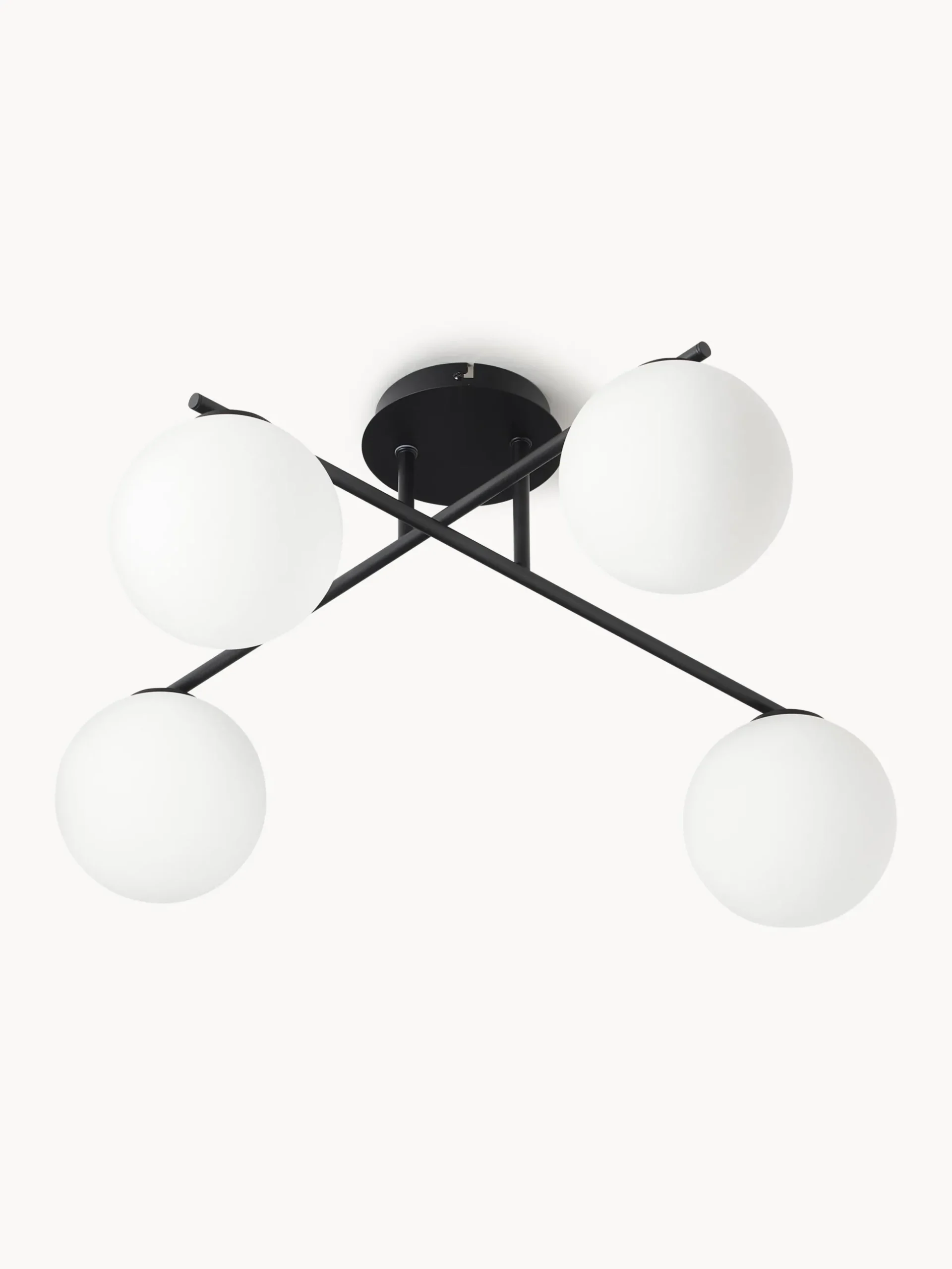 Lampada da soffitto in vetro opale Atlanta