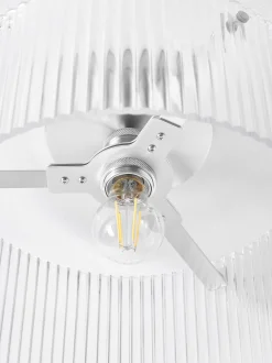 Lampada da soffitto in vetro scanalato Emmi