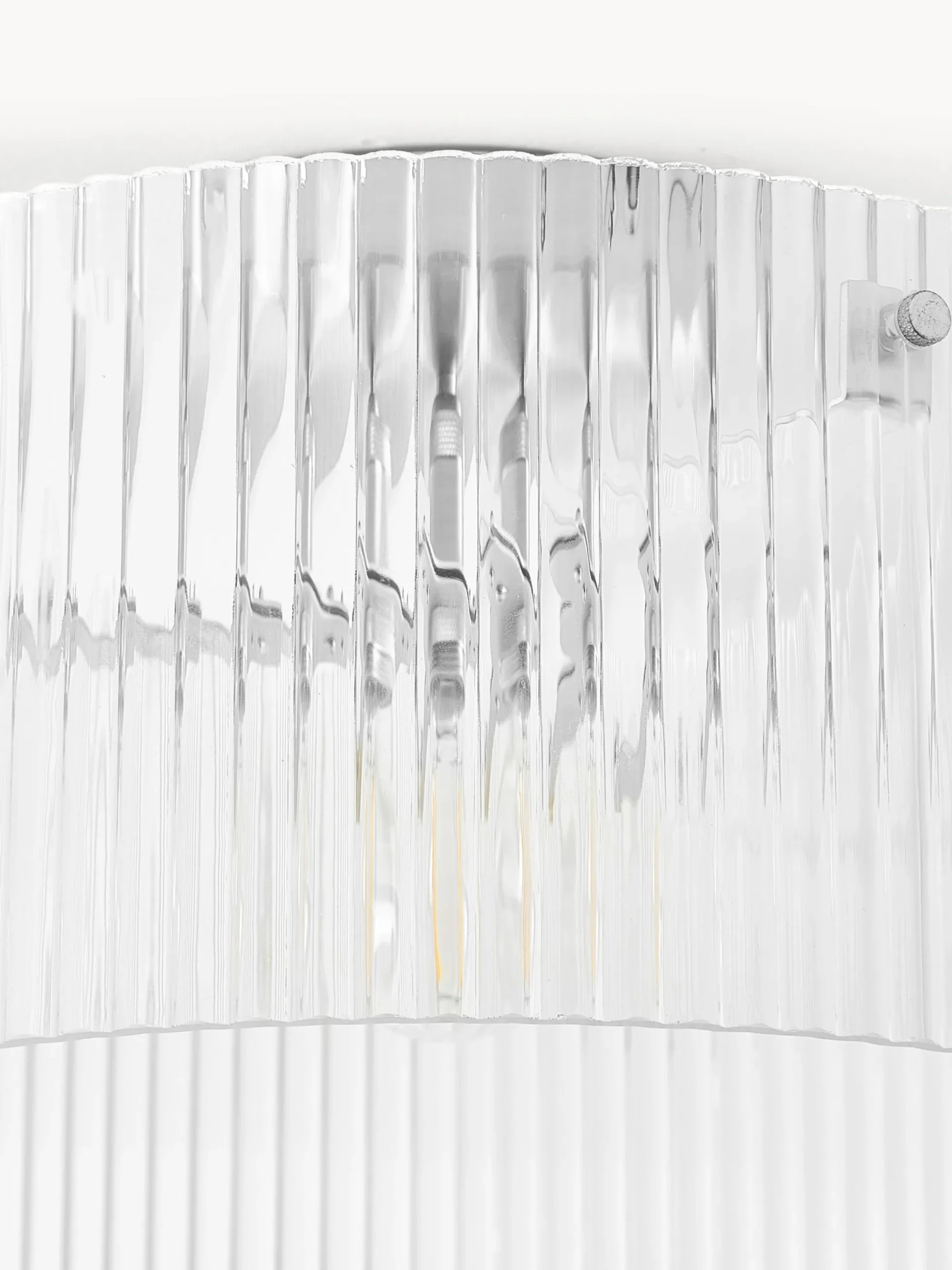 Lampada da soffitto in vetro scanalato Emmi