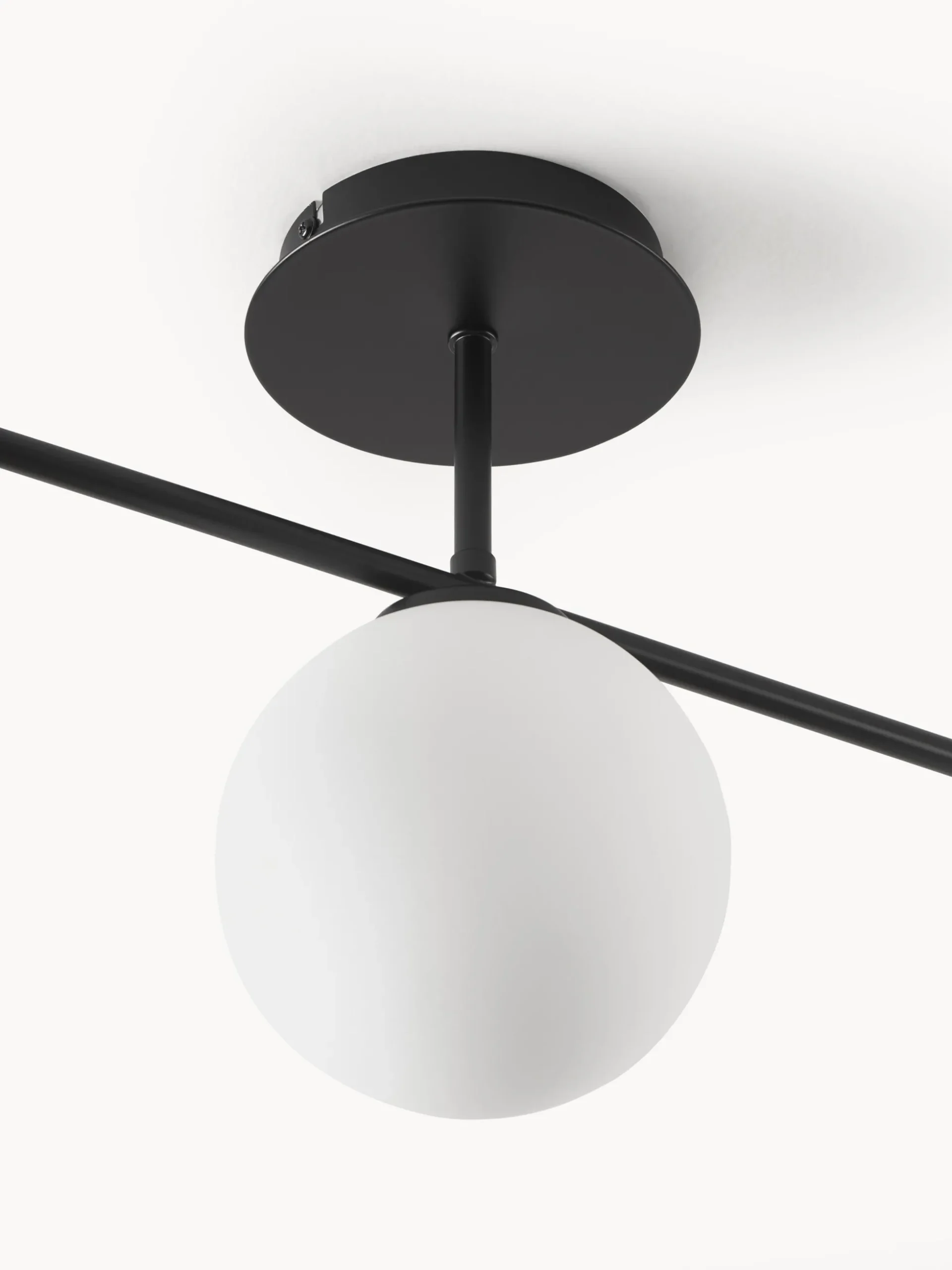 Lampada da soffitto in vetro opale Atlanta