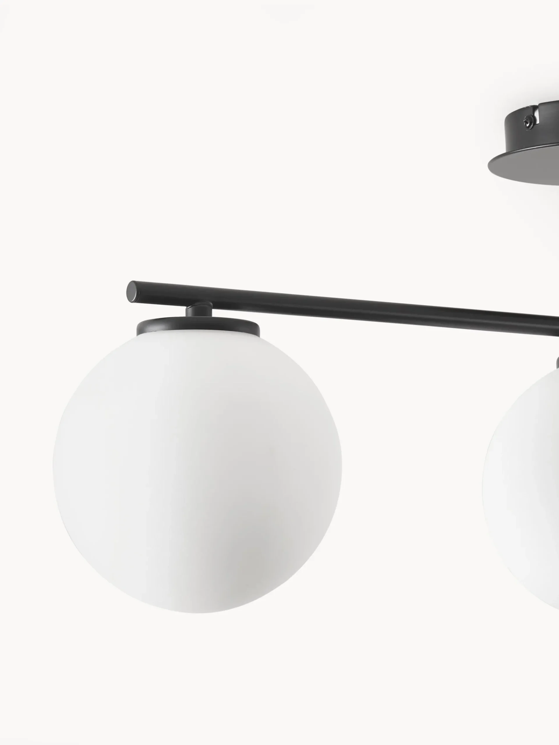 Lampada da soffitto in vetro opale Atlanta