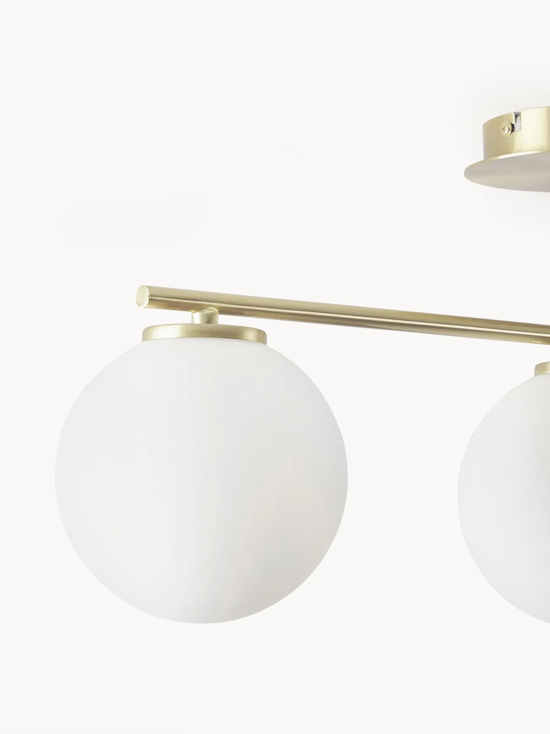Lampada da soffitto in vetro opale Atlanta