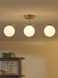 Lampada da soffitto in vetro opale Atlanta