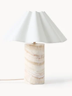 Lampada da tavolo a LED con luce regolabile e base in marmo Arya