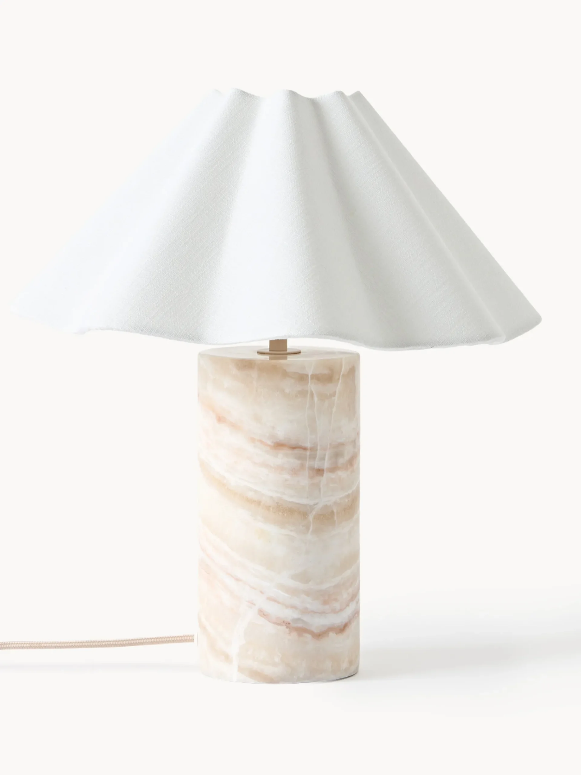 Lampada da tavolo a LED con luce regolabile e base in marmo Arya