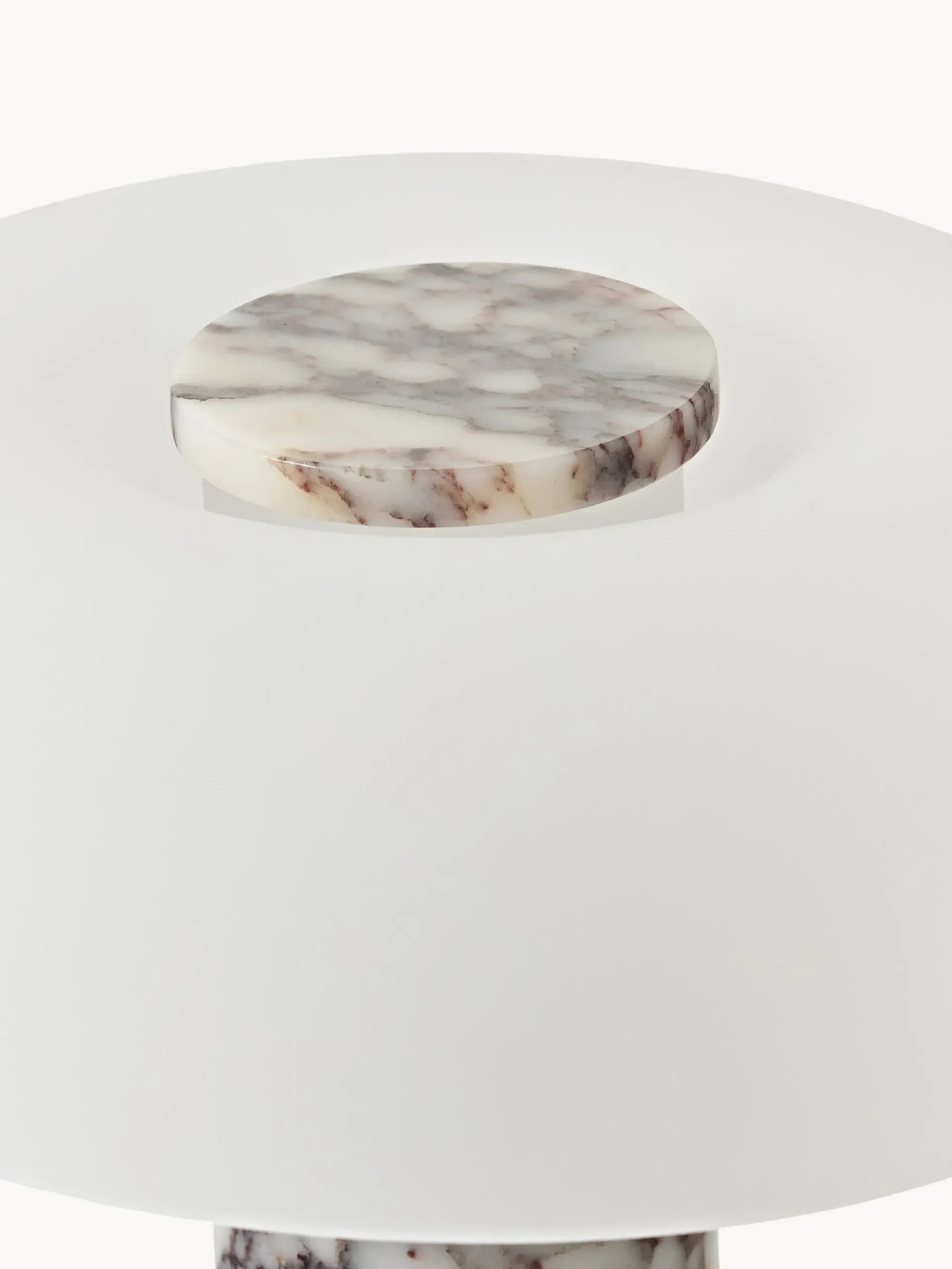 Lampada da tavolo con base in marmo Calcatta viola Carla