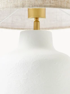 Lampada da tavolo con base in cemento Ike