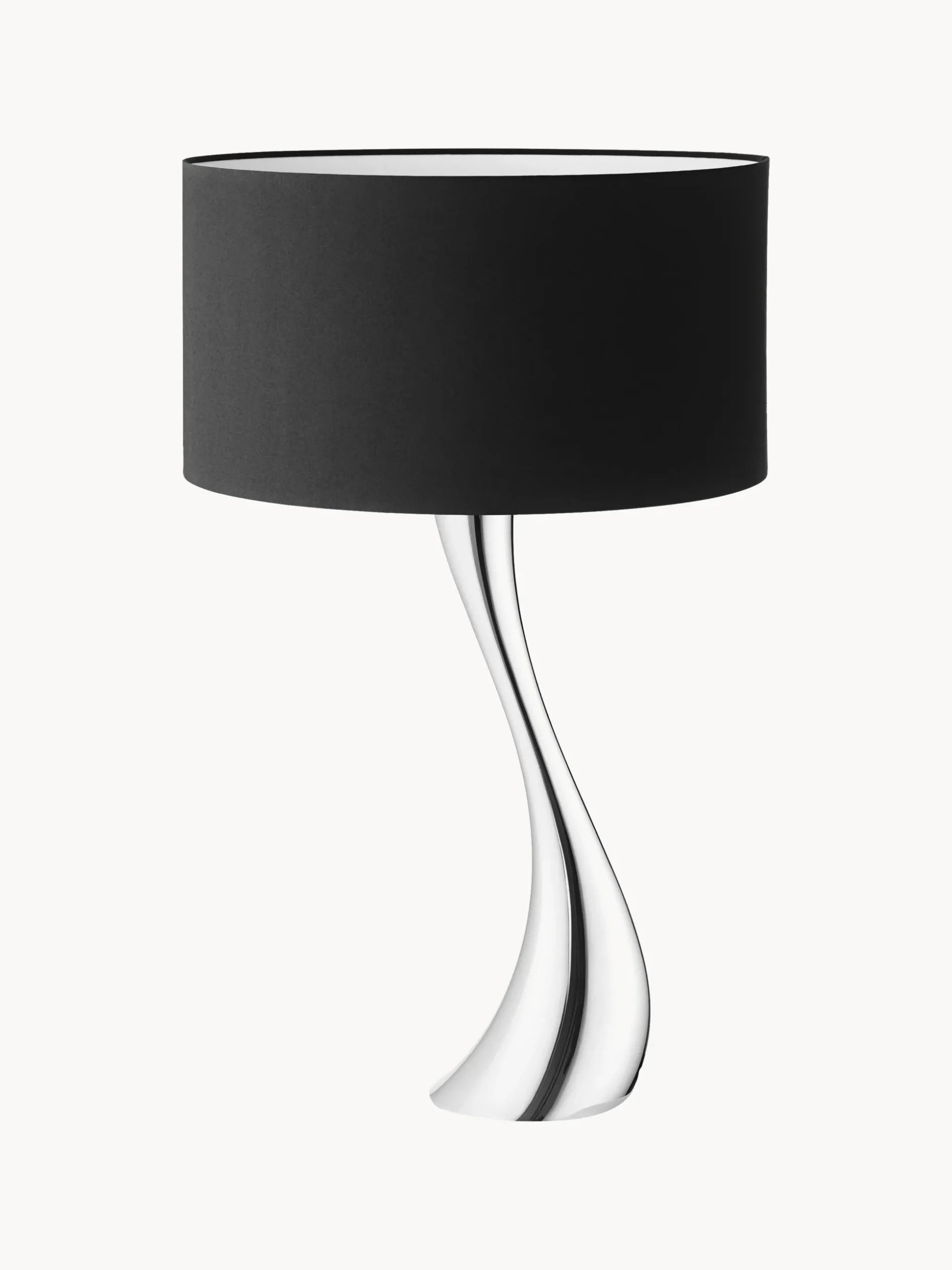 Lampada da tavolo grande in acciaio inossidabile Cobra