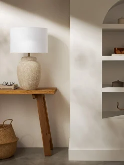 Lampada da tavolo grande con base in ceramica Bodhi