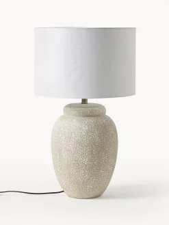 Lampada da tavolo grande con base in ceramica Bodhi