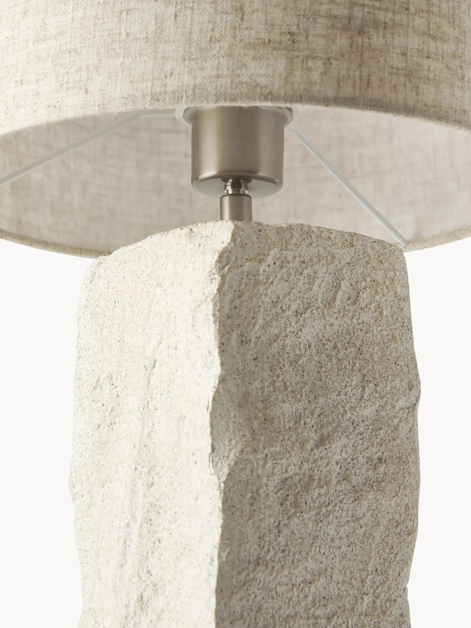 Lampada da tavolo grande con base in cemento Kiri