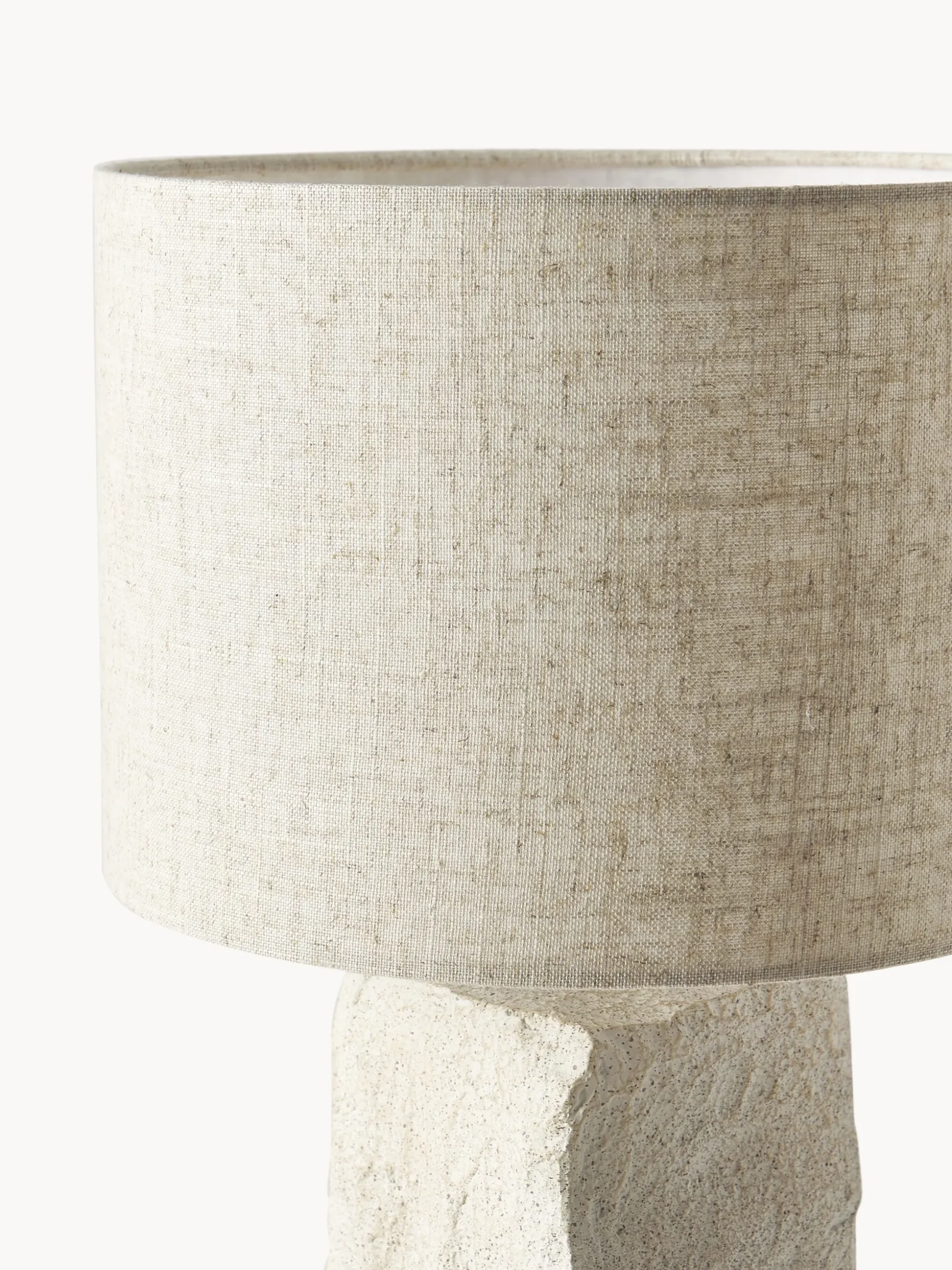 Lampada da tavolo grande con base in cemento Kiri