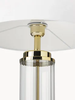 Lampada da tavolo grande con base in vetro Gabor
