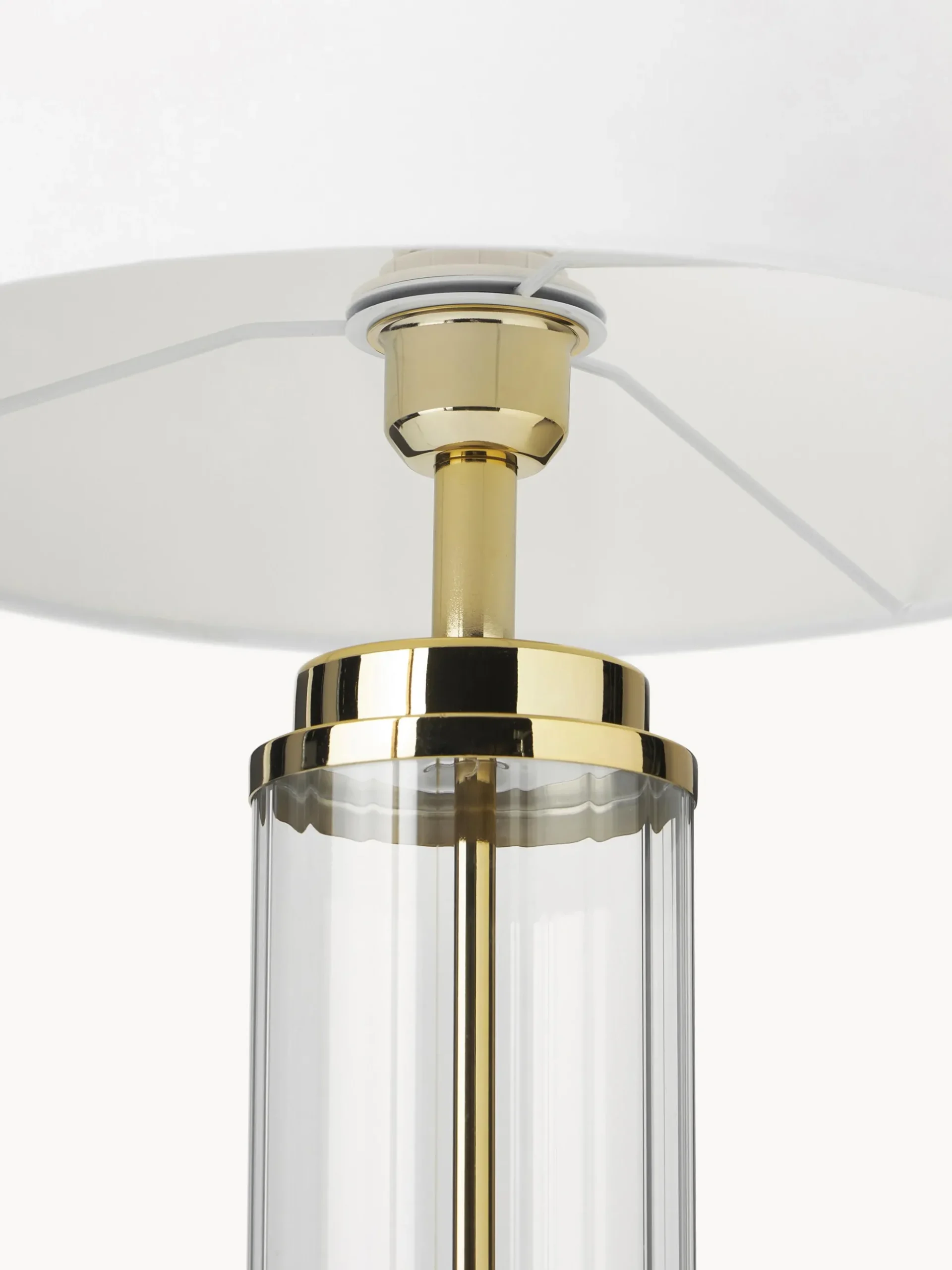Lampada da tavolo grande con base in vetro Gabor