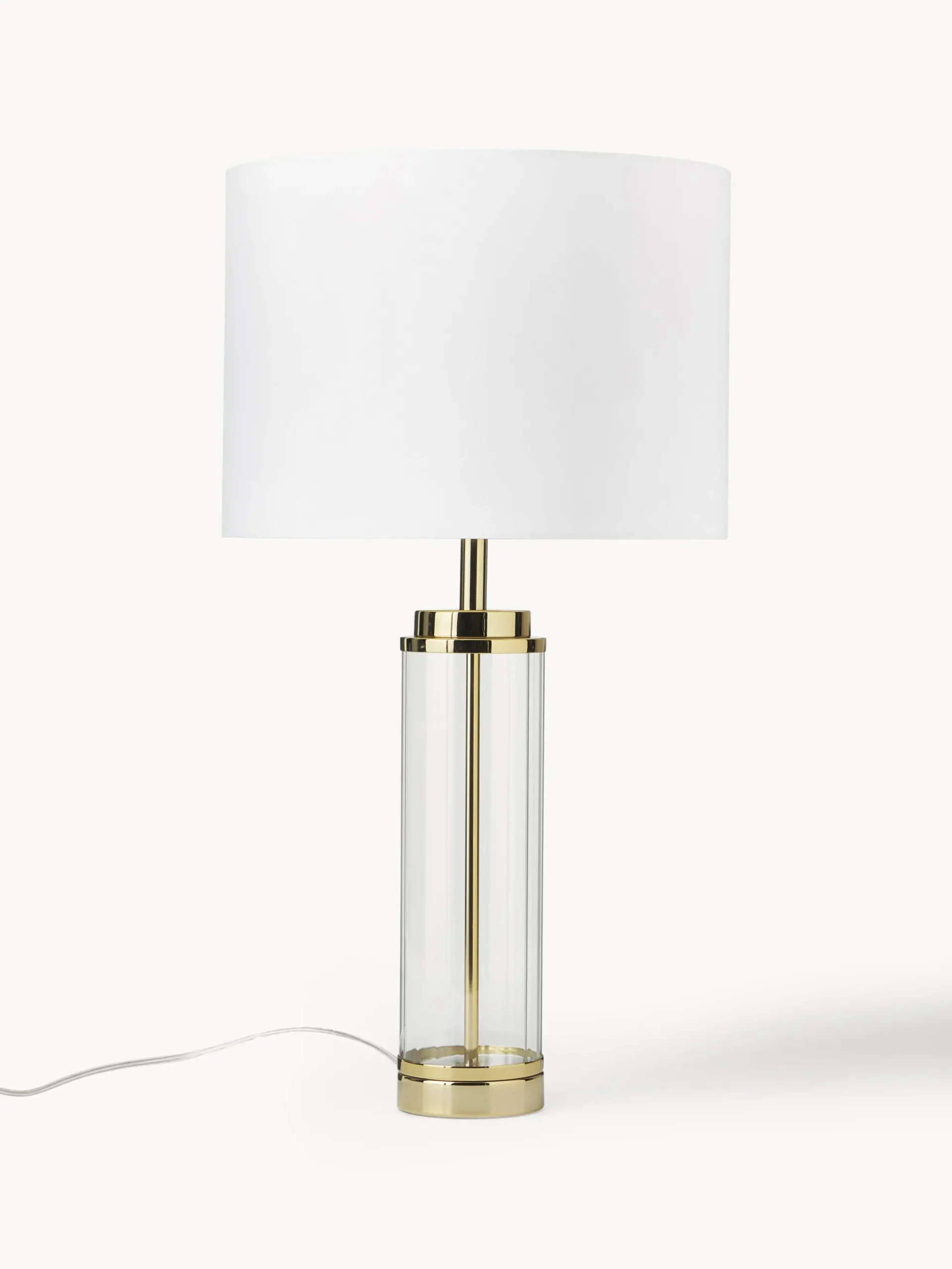 Lampada da tavolo grande con base in vetro Gabor