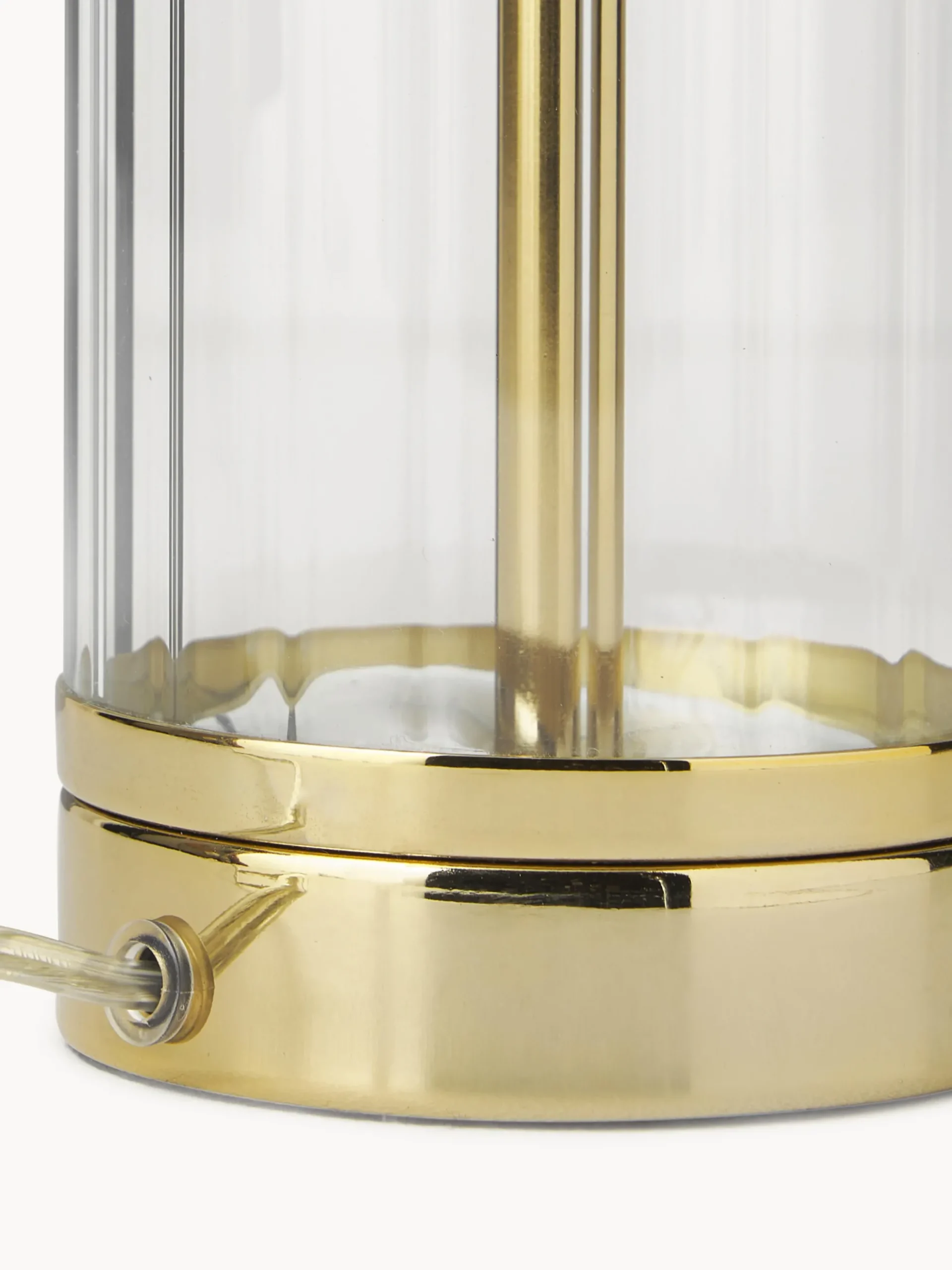Lampada da tavolo grande con base in vetro Gabor