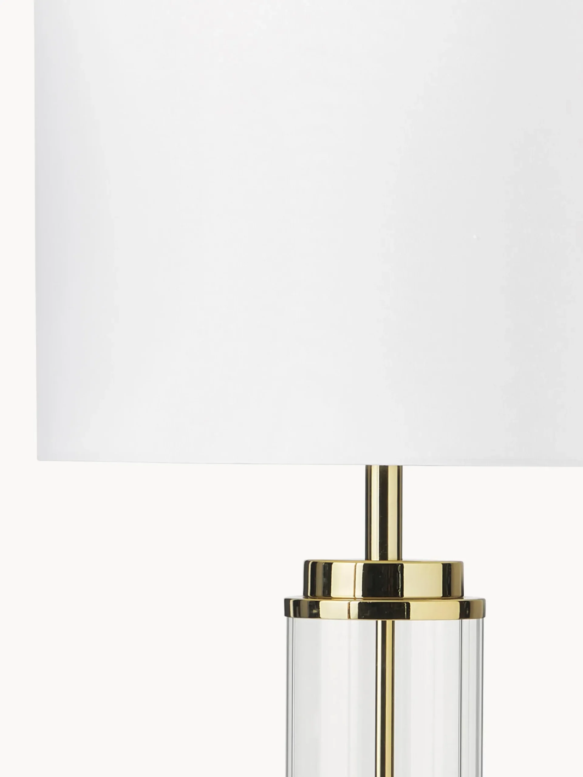 Lampada da tavolo grande con base in vetro Gabor