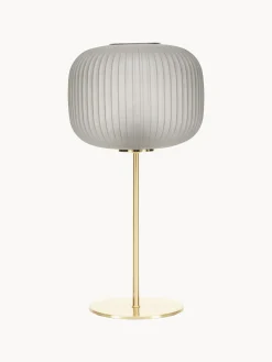 Lampada da tavolo grande con paralume in vetro Sober
