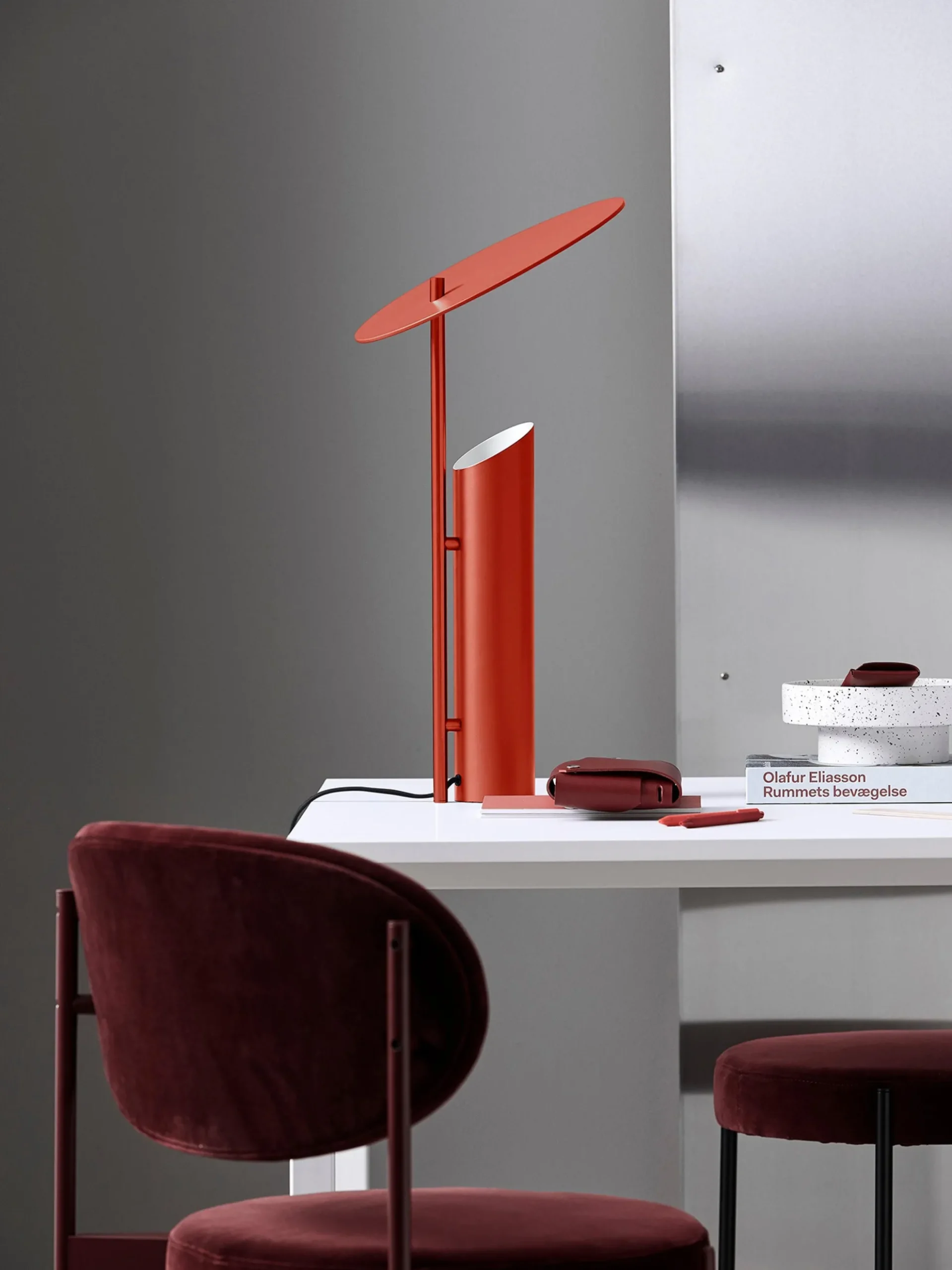 Lampada da tavolo grande Reflect, design Verner Panton