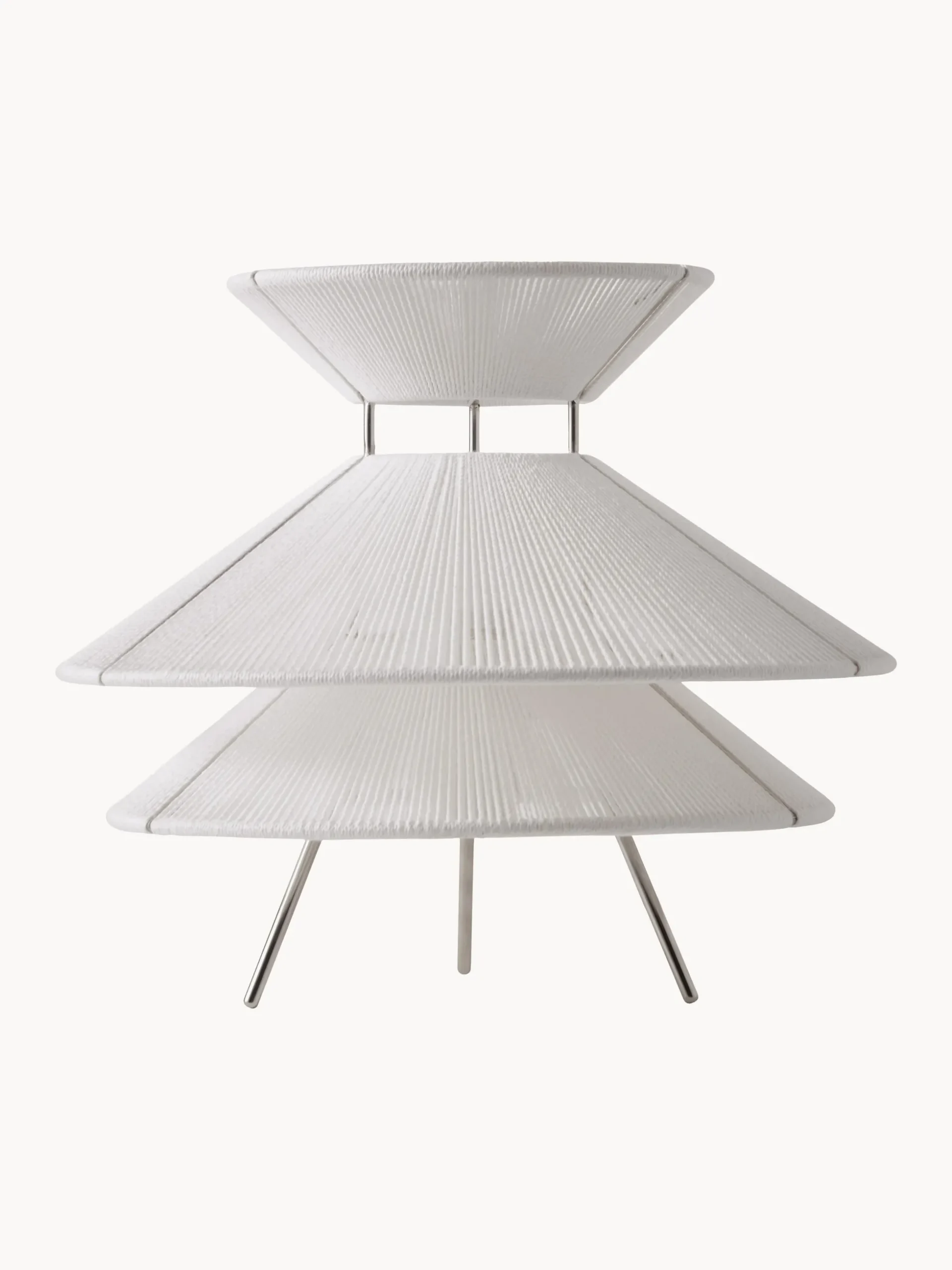 Lampada da tavolo in lino con luce regolabile Kiku