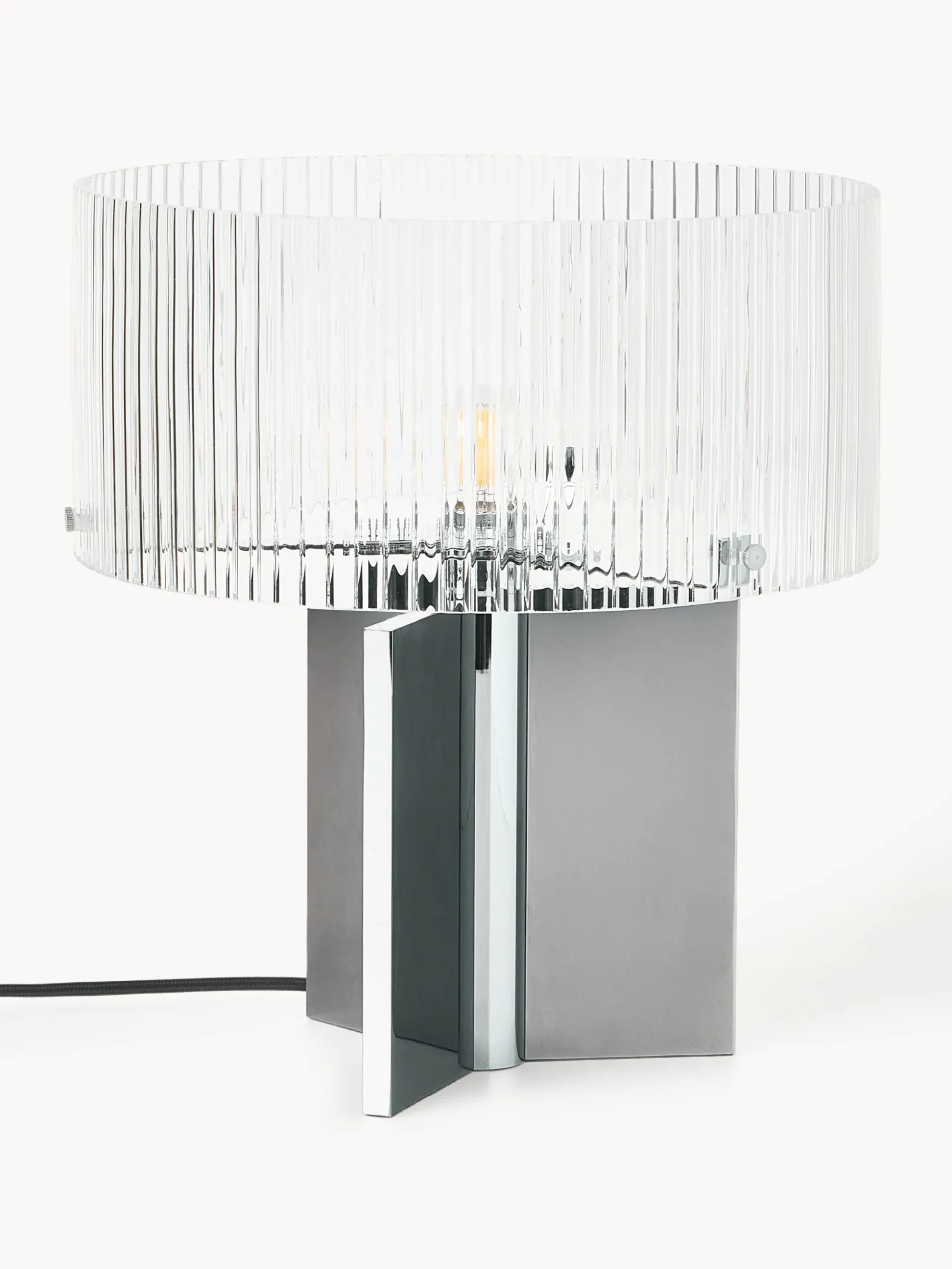 Lampada da tavolo in vetro millerighe Emmi