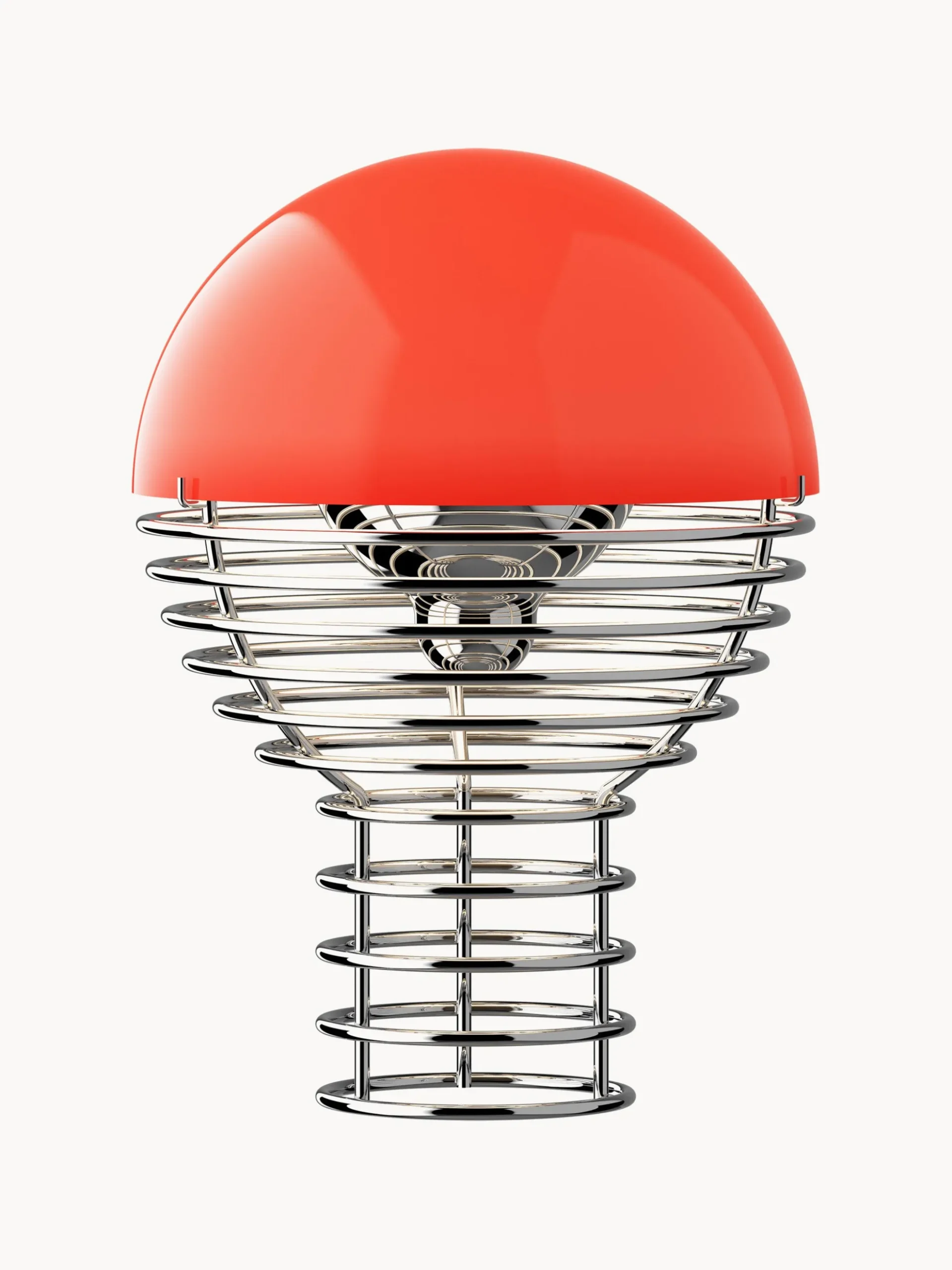 Lampada da tavolo piccola portatile a LED con luce regolabile Wire, Design Verner Panton
