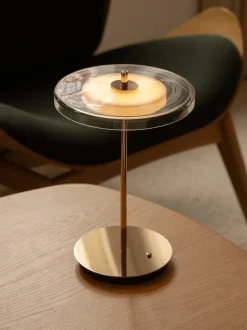 Lampada da tavolo piccola portatile a LED con luce regolabile Asteria Move