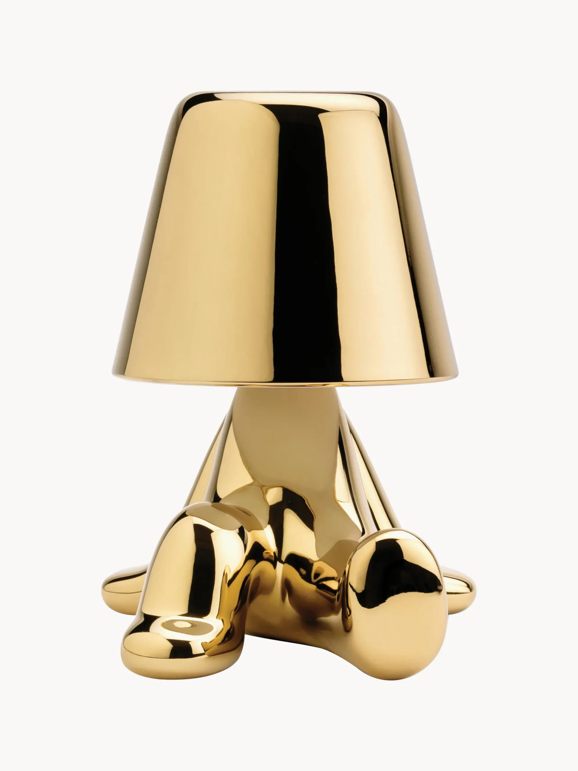 Lampada da tavolo piccola portatile a LED con luce regolabile Golden Brothers Bob