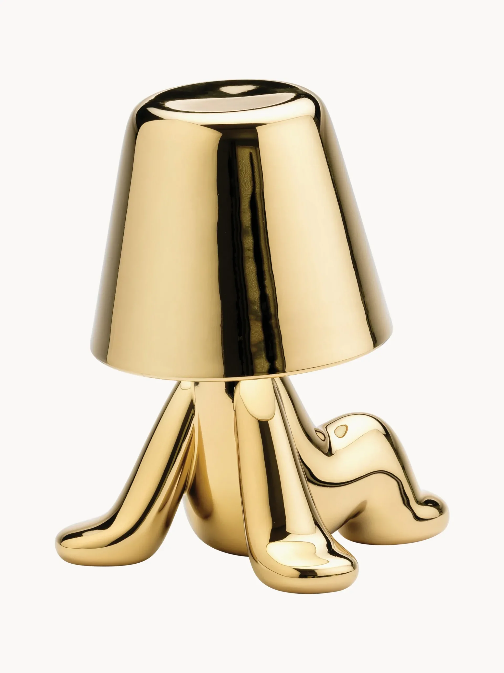 Lampada da tavolo piccola portatile a LED con luce regolabile Golden Brothers Bob
