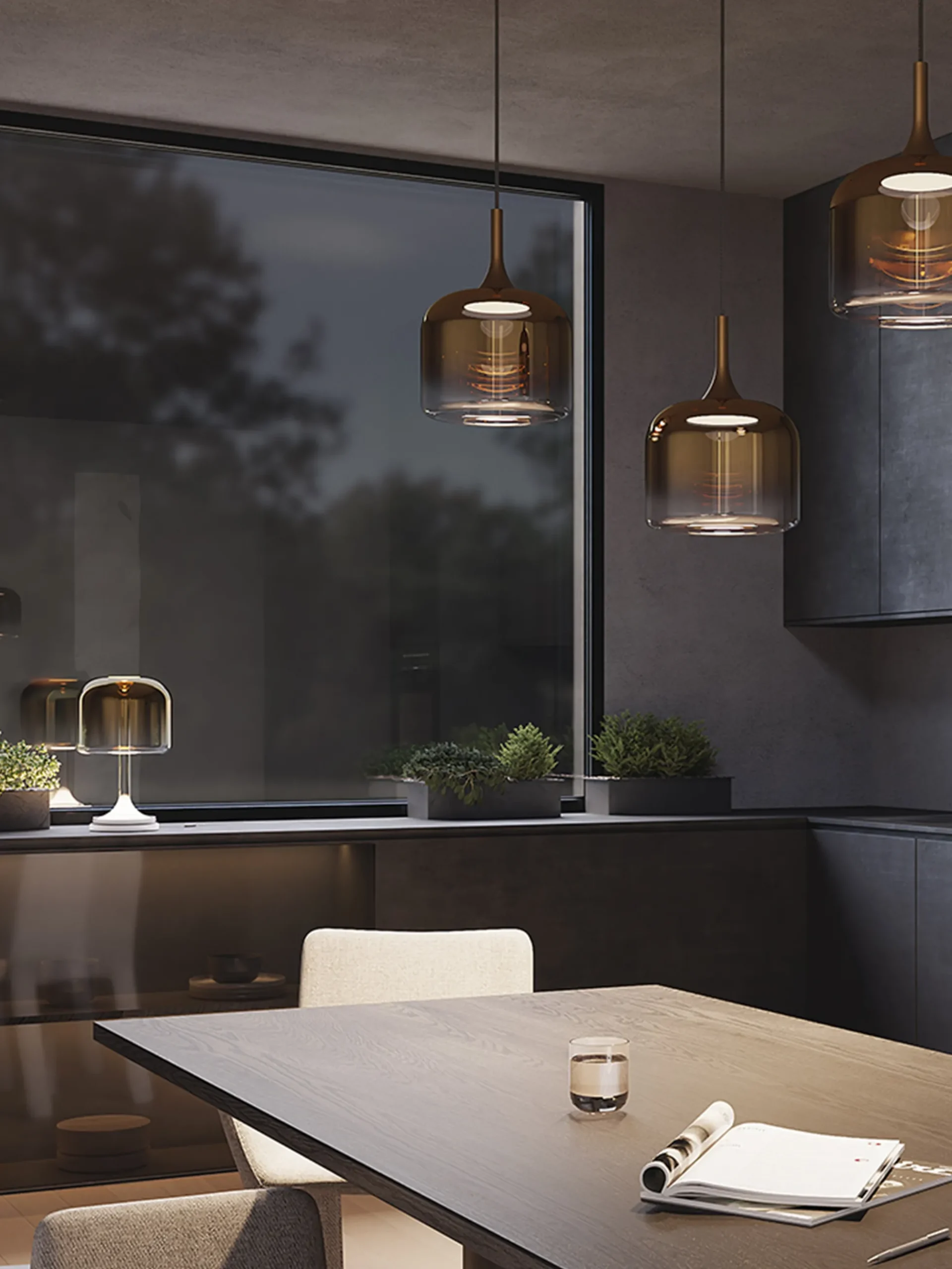 Lampada da tavolo piccola a LED con luce regolabile Spirito