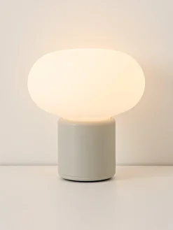 Lampada da tavolo piccola portatile Karl-Johan, luce regolabile