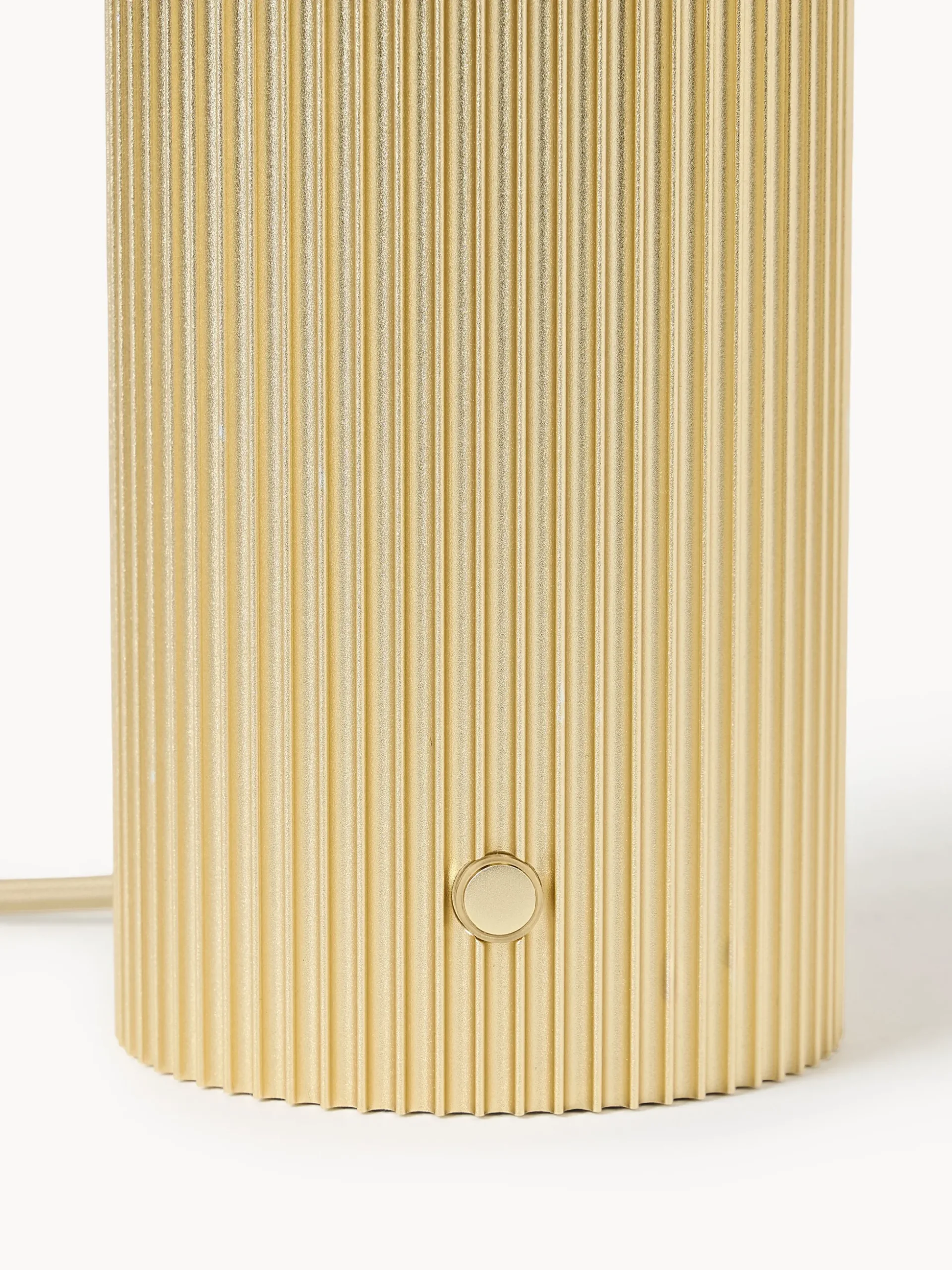 Lampada da tavolo piccola a LED con base millerighe Elna