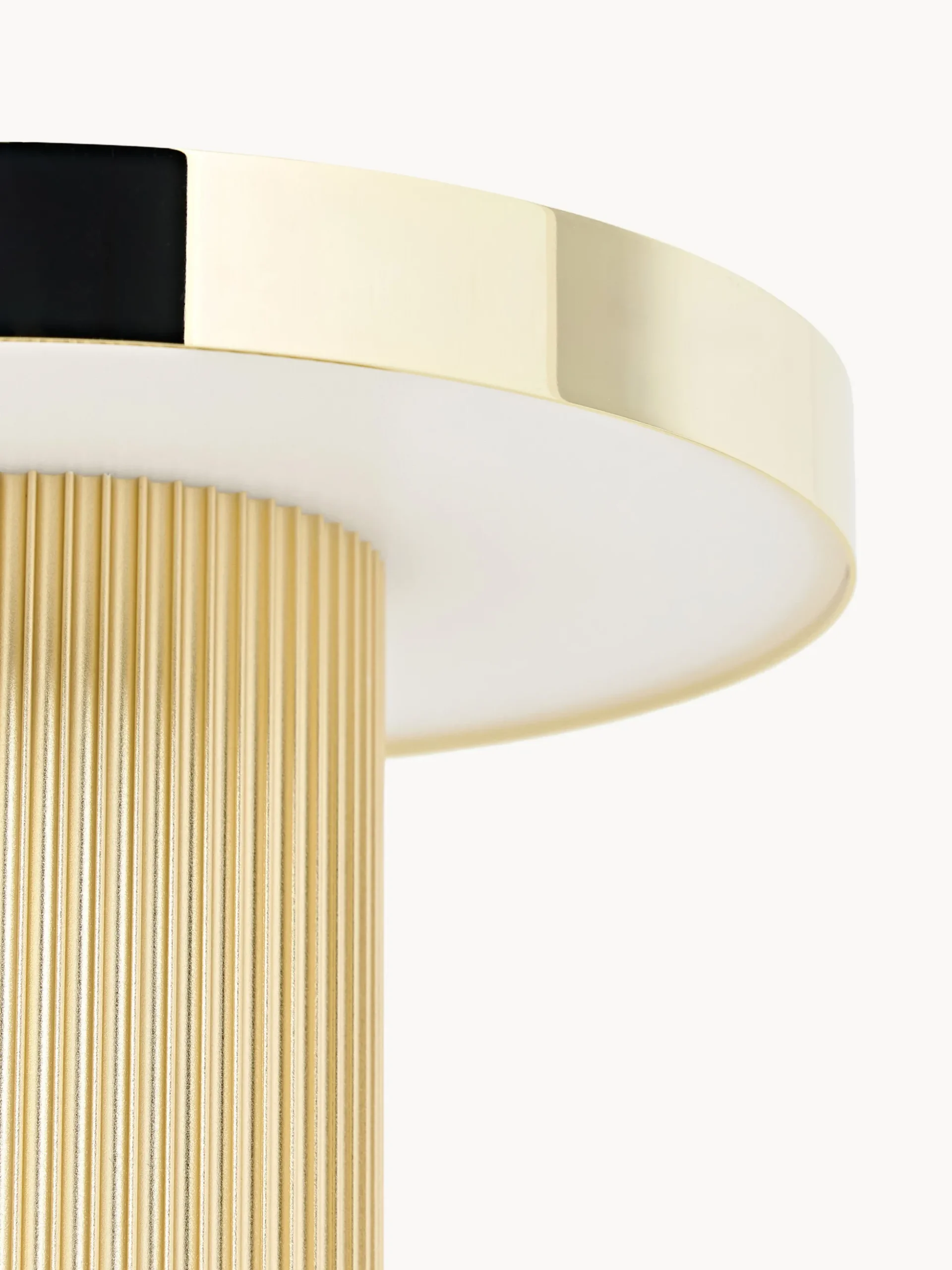 Lampada da tavolo piccola a LED con base millerighe Elna