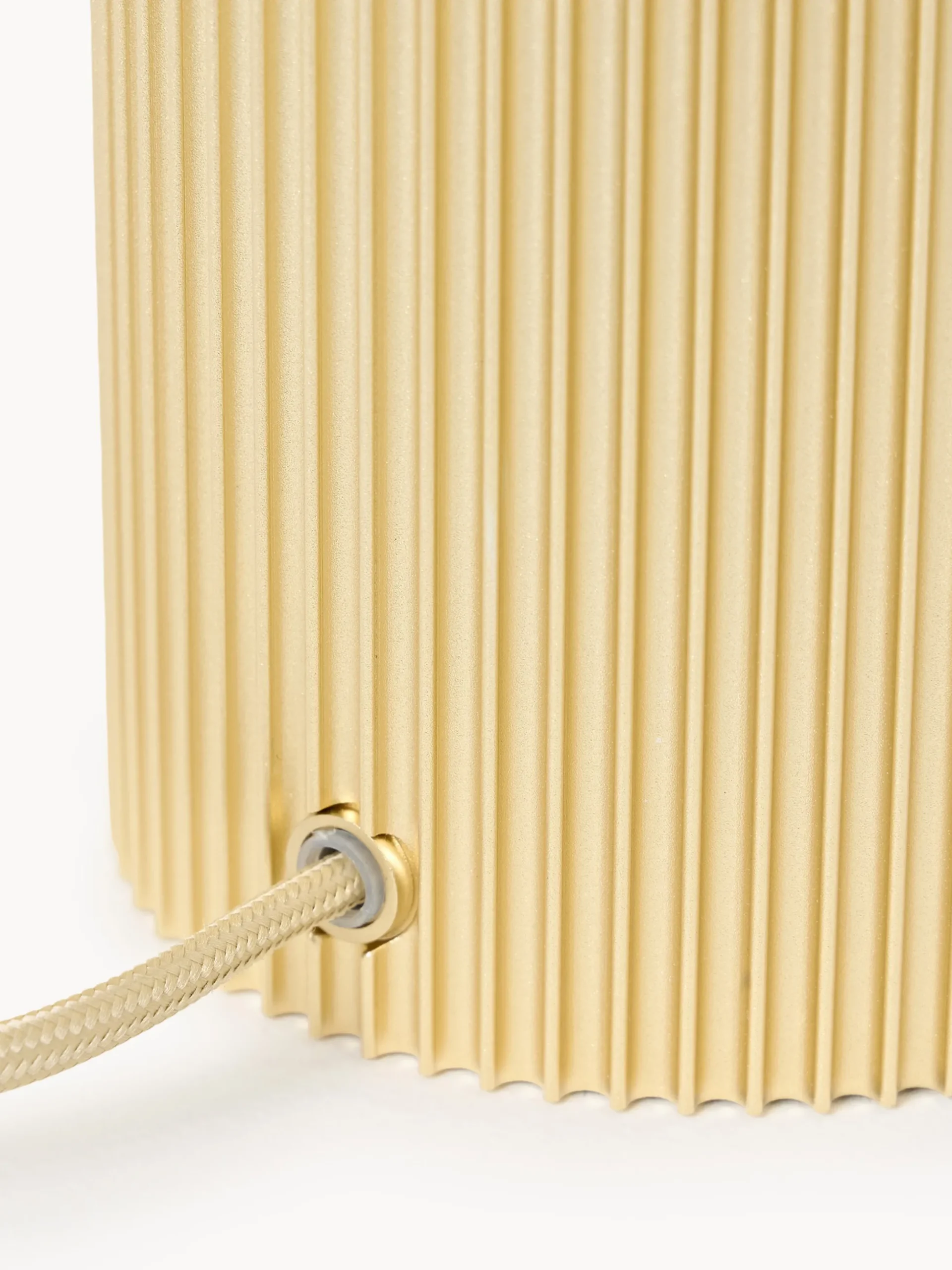 Lampada da tavolo piccola a LED con base millerighe Elna