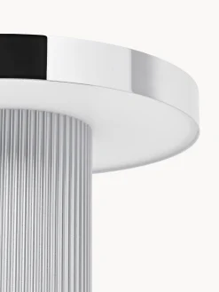 Lampada da tavolo piccola a LED con base millerighe Elna